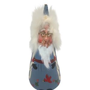 DEVONNE SCHUETT VINTAGE HANDMADE CHRISTMAS SANTA FOLK ART 1999